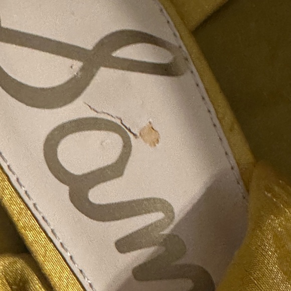 Sam Edelman Gold Lace Up Flats Size 81/2 - Picture 5 of 9